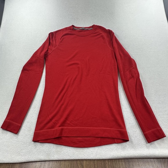 Smartwool Other - Smartwool Base Layer Shirt Mens Medium Red Merino Wool Long Sleeve Outdoors